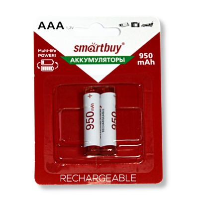  AAA/HR03 (2BL) 950 mAh, 1.2 V, NiMh, Smartbuy ( 2)