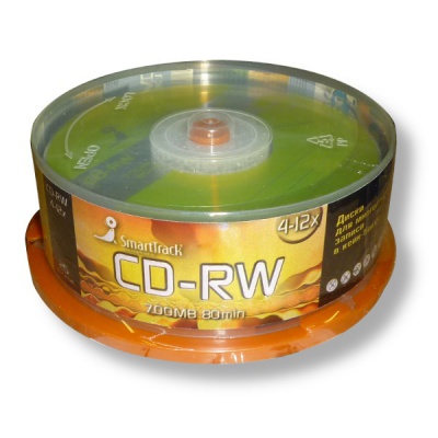  Smart Track CD-RW 80 min 4-12x 25. Cake Box